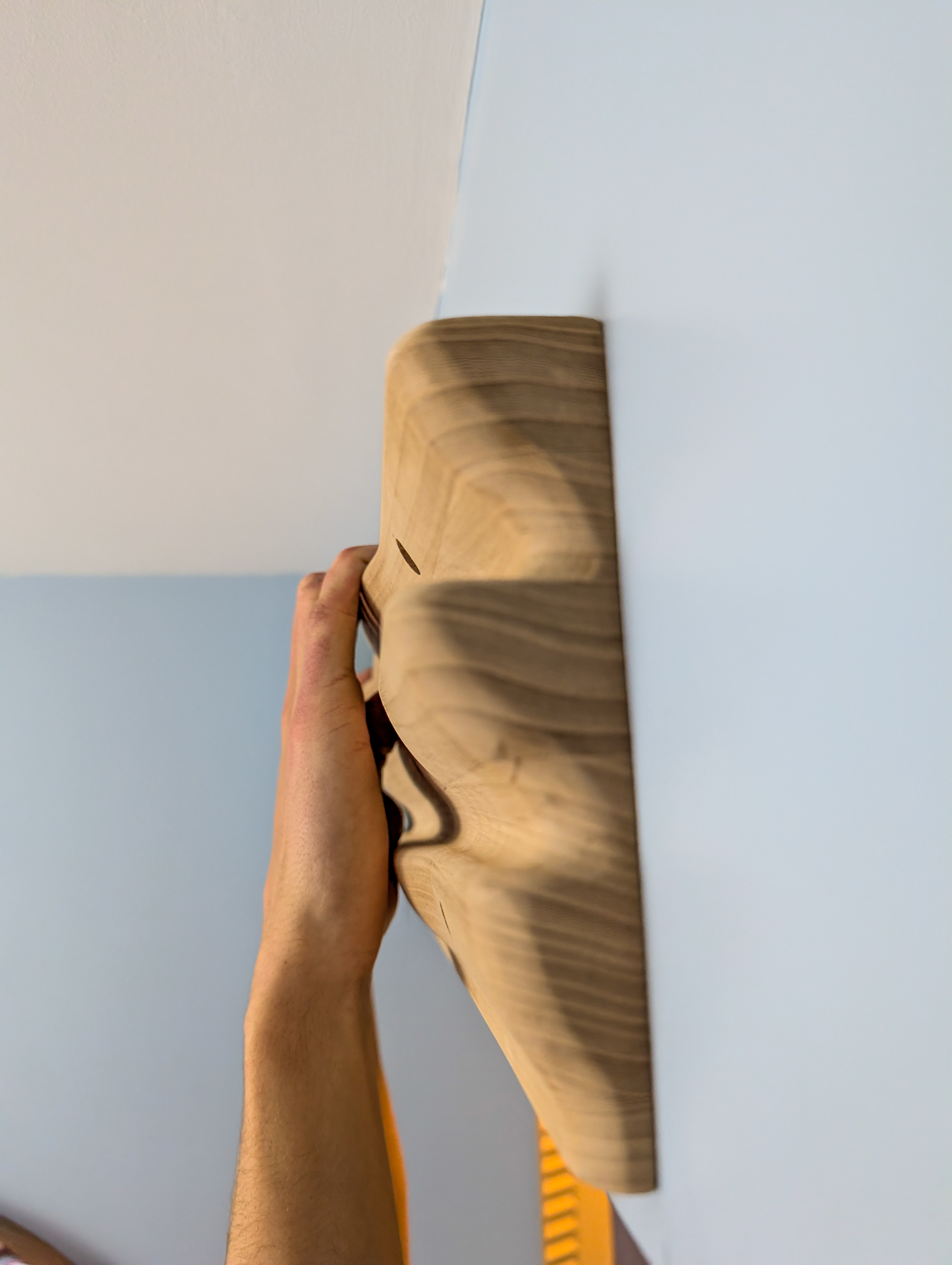 Mounted on wall