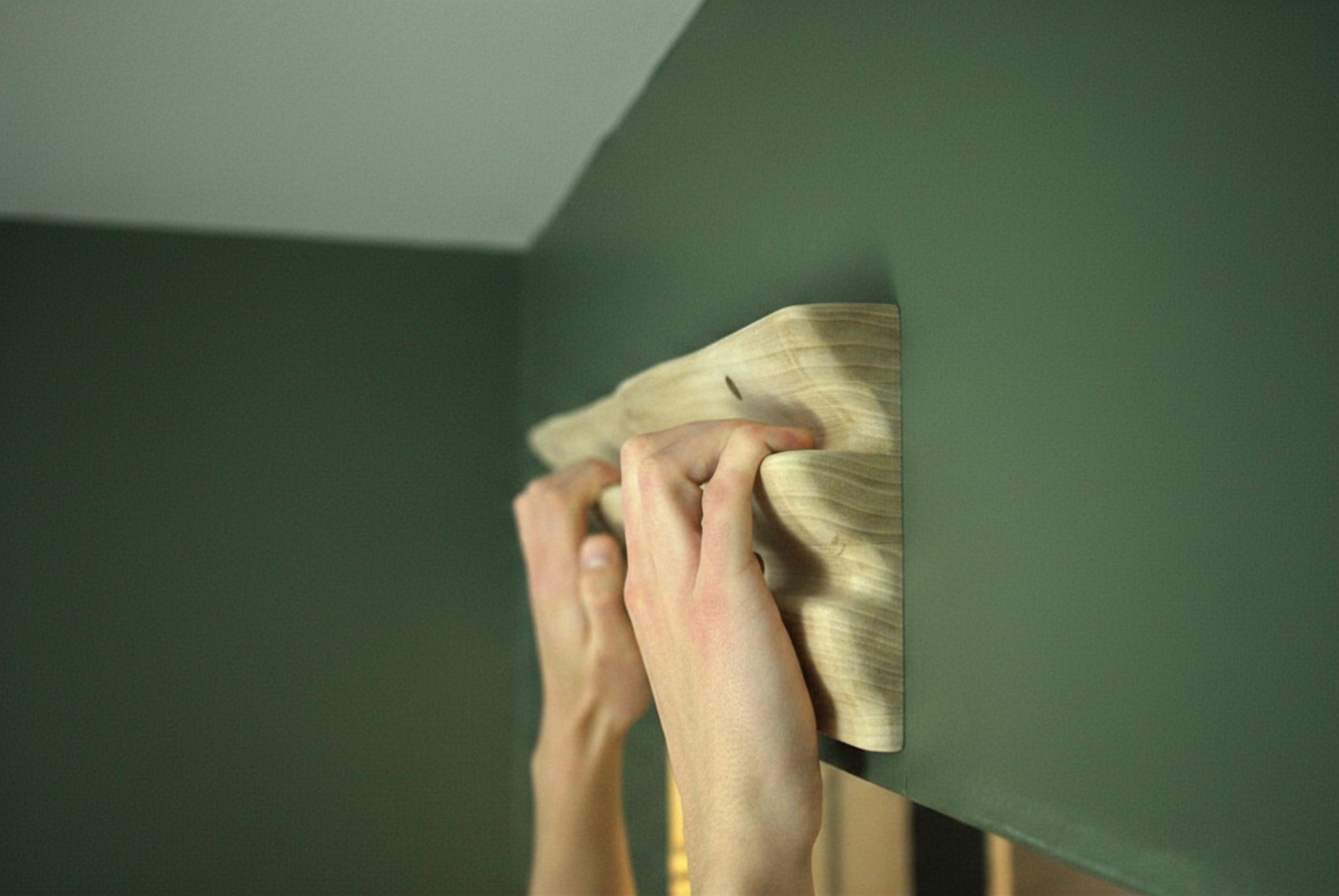 The Cascade Hangboard — precision CNC-machined hardwood climbing training board